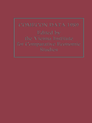 cover image of Comecon Data 1989